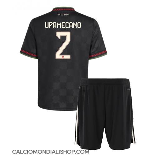 Maglie da calcio Bayern Munich Dayot Upamecano #2 Terza Maglia Bambino 2025-26 Manica Corta (+ Pantaloni corti)